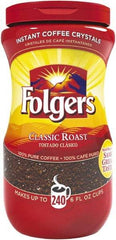 Folgers - Instant Coffee Crystals, Classic Roast, 16 oz Jar - Top Tool & Supply