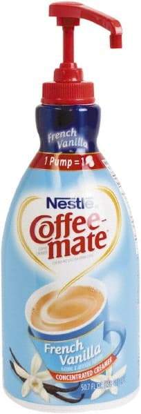 Coffee-Mate - Liquid Coffee Creamer, French Vanilla, 1500mL Pump Bottle - Top Tool & Supply