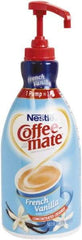 Coffee-Mate - Liquid Coffee Creamer, French Vanilla, 1500mL Pump Bottle - Top Tool & Supply