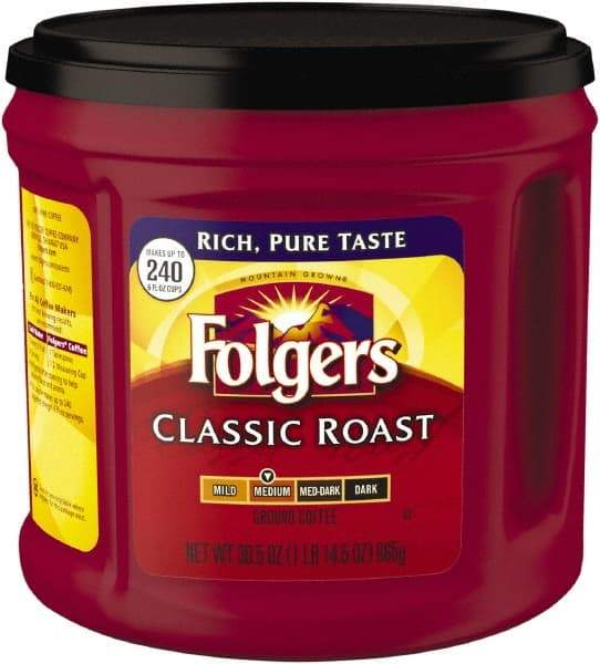 Folgers - Coffee, Classic Roast, Ground, 30.5 oz Canister - Top Tool & Supply