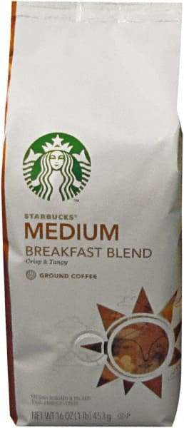 Starbucks - Coffee, Breakfast Blend, Ground, 1 Lb Bag - Top Tool & Supply