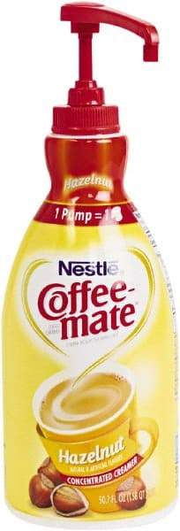 Coffee-Mate - Liquid Coffee Creamer, Hazelnut, 1.5 Liter Pump Bottle, 2/Carton - Top Tool & Supply