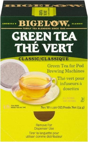 Bigelow - Green Tea Pods, 1.90 oz, 18/Box - Top Tool & Supply