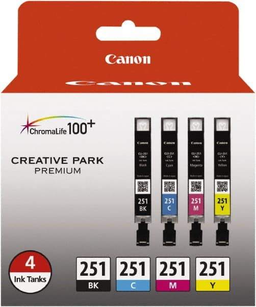 Canon - Cyan, Magenta, Yellow & Black Ink Cartridge - Use with Canon PIXMA iP7220, iP8720, iX6820, MG5420, MG5520, MG5620, MG6320, MG6420, MG6620, MG7120, MG7520, MX922 - Top Tool & Supply