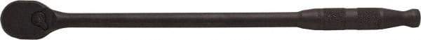 Proto - 3/8" Drive Pear Head Ratchet - Black Oxide Finish, 13" OAL, 90 Gear Teeth, Long Arm Handle, Reversible Head - Top Tool & Supply