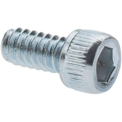 Value Collection - 1/4-20 UNC Hex Socket Drive, Socket Cap Screw - Alloy Steel, Zinc-Plated Finish, Partially Threaded, 2-1/2" Length Under Head - Top Tool & Supply