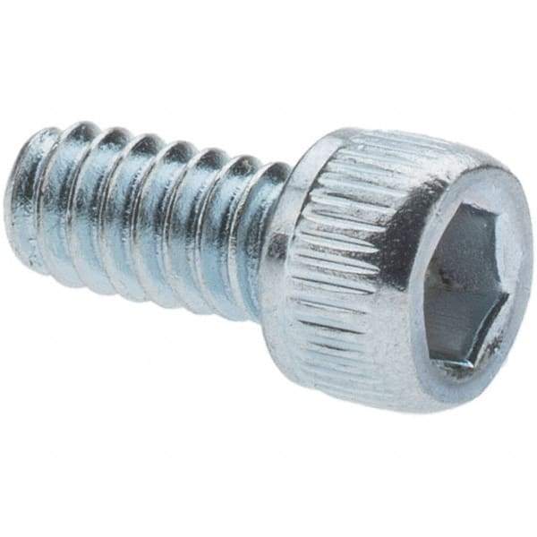 Value Collection - 5/16-24 UNF Hex Socket Drive, Socket Cap Screw - Alloy Steel, Zinc-Plated Finish, Partially Threaded, 2" Length Under Head - Top Tool & Supply