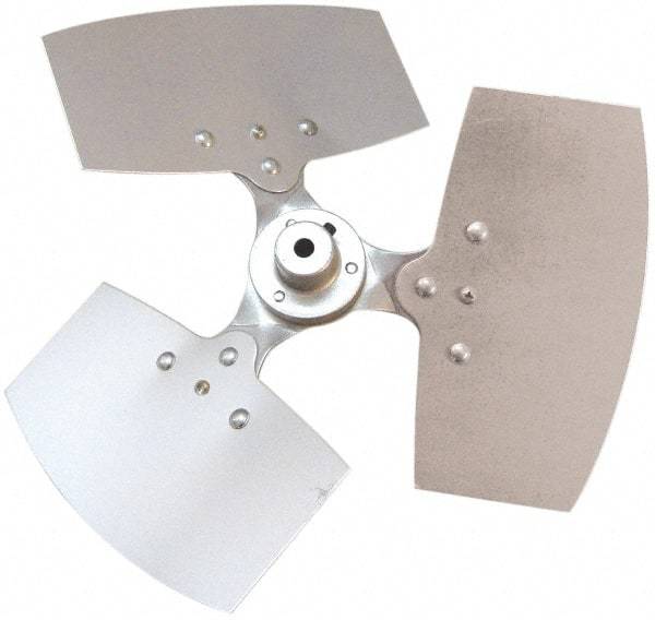 Maxess Climate Control Technologies - 12mm Bore Diam, Commercial Fan Blade - 165mm Wide, Clockwise Rotation, 3 Blades - Top Tool & Supply