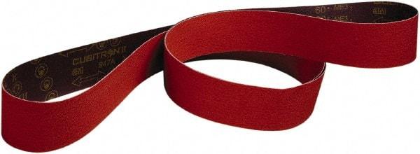 3M - 6" Wide x 48" OAL, 60 Grit, Ceramic Abrasive Belt - Ceramic, Medium, Coated, Series 947A - Top Tool & Supply