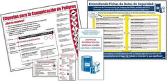 NMC - Not Applicable Hazmat, Spill Control & Right to Know Training Kit - English, Spanish, Includes Posters, Wallet Cards, Booklets - Top Tool & Supply