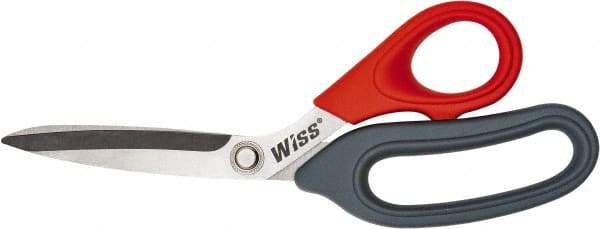 Wiss - 3" LOC, 8-1/2" OAL Stainless Steel Scissors - Plastic Offset Bent Handle, For General Purpose Use - Top Tool & Supply