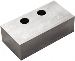 5th Axis - 6" Wide x 1.85" High x 3" Thick, Flat/No Step Vise Jaw - Soft, Aluminum, Manual Jaw, Compatible with V6105 Vises - Top Tool & Supply