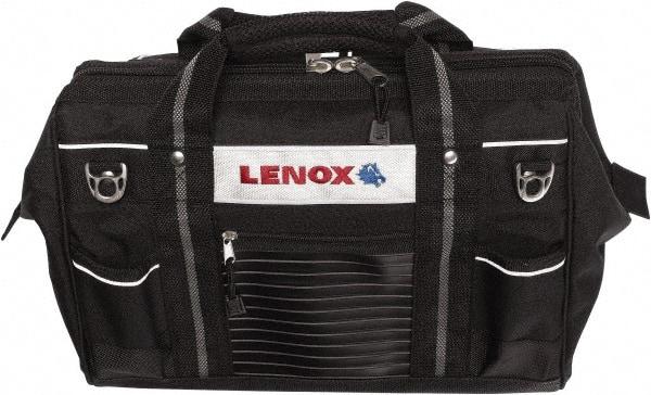 Lenox - 19 Pocket Black Ballistic Polyester Tool Bag - 16" Wide x 10-1/2" Deep x 10-1/2" High - Top Tool & Supply