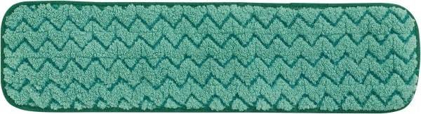 Rubbermaid - 469.9mm Long x 5-1/2" Wide Microfiber Dust Mop Pad - Green, Looped Head, Launderable - Top Tool & Supply