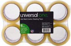 UNIVERSAL - 2" Wide x 3mm Thick x 55 yds Long, 93000 Box Sealing & Label Protection Tape - Clear - Top Tool & Supply