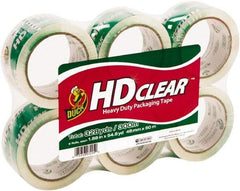 Duck - 1-7/8" Wide x 2.6mm Thick x 55 yds Long, HD Box Sealing & Label Protection Tape - Clear - Top Tool & Supply