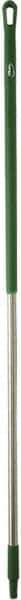 Vikan - 59 x 1-1/4" Aluminum Squeegee Handle - European Threaded Connection, Green - Top Tool & Supply