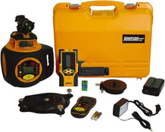 Johnson Level & Tool - 2,000' (Exterior) Measuring Range, 1/16" at 100' Accuracy, Self-Leveling Rotary Laser - 300, 600 & 1,100 RPM, 2 Beams, Lithium-Ion Battery Included - Top Tool & Supply