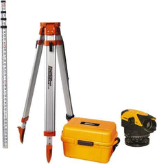 Johnson Level & Tool - 30x Magnification, 2.62 to 400 Ft. Measuring Range, Automatic Optical Level Kit - Accuracy 1/16 Inch at 200 Ft., Kit Includes Tripod, 13 Grade Rod, Hard Shell Carrying Case - Top Tool & Supply