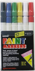 Sharpie - Black, Dark Blue, Gold, Green, Light Blue, Orange, Pink, Red, Silver, Violet, White, Yellow Paint Marker - Fine Tip - Top Tool & Supply