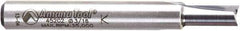 Amana Tool - 3/16" Diam, 1/4" Shank Diam, 7/16" Length of Cut, 2 Flute Straight Plunge Router Bit - 2" Overall Length, Solid Carbide - Top Tool & Supply