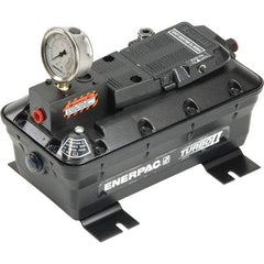 Enerpac - Power Hydraulic Pumps & Jacks Type: Air-Hydraulic Pressure Rating (psi): 5000 - Top Tool & Supply