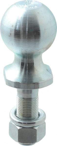 Reese - 1-7/8" Diam, 2-3/8" Shank Length, Hitch Ball - 3/4" Shank Diam, 2,000 Lb Capacity, Zinc Finish - Top Tool & Supply