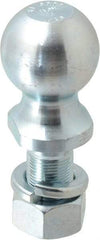 Reese - 2" Diam, 2" Shank Length, Hitch Ball - 1" Shank Diam, 7,500 Lb Capacity, Zinc Finish - Top Tool & Supply