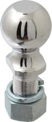 Reese - 2-5/16" Diam, 2-1/2" Shank Length, Hitch Ball - 1-1/4" Shank Diam, 12,000 Lb Capacity, Chrome Finish - Top Tool & Supply