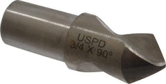 Link Industries - 3/4" Body Diam, 90°, 2-1/4" OAL, High Speed Steel Spotting Drill - Top Tool & Supply