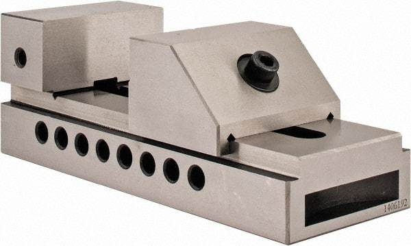 Interstate - 2-7/8" Jaw Width, 4" Jaw Opening Capacity, 1-3/8" Jaw Height, Toolmaker's Vise - Flat Jaw, 0.005mm Parallelism, 0.0051mm Squareness, 7-1/2" OAL x 2.938" OAW x 2-5/8" OAH - Top Tool & Supply