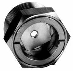 LDI Industries - 1-3/8 Inch Sight Diameter, 1-7/8 Inch Thread, 1-1/8 Inch Long, Low Pressure Hole Mount, With Reflector, Sight Glass and Flow Sight - Exact Industrial Supply