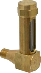 LDI Industries - 1-3/8 Inch Long Sight, 1/8 Inch Thread Size, Buna-N Seal Short Elbow, Vented Oil-Level Indicators and Gauge - 2-3/8 Inch Length to Center of Base - Top Tool & Supply