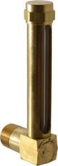 LDI Industries - 2-3/4 Inch Long Sight, 3/8 Inch Thread Size, Buna-N Seal Short Elbow, Vented Oil-Level Indicators and Gauge - 3-7/8 Inch Length to Center of Base - Top Tool & Supply