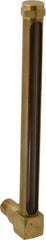 LDI Industries - 7-1/2 Inch Long Sight, 3/8 Inch Thread Size, Buna-N Seal Short Elbow, Vented Oil-Level Indicators and Gauge - 8-11/16 Inch Length to Center of Base - Top Tool & Supply