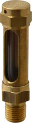 LDI Industries - 1-3/8 Inch Long Sight, 1/4 Inch Thread Size, Buna-N Seal Straight to Male Thread, Vented Oil-Level Indicators and Gauge - 3 Inch Length - Top Tool & Supply