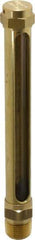 LDI Industries - 4-1/4 Inch Long Sight, 3/8 Inch Thread Size, Buna-N Seal Straight to Male Thread, Vented Oil-Level Indicators and Gauge - 6 Inch Length - Top Tool & Supply