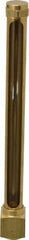 LDI Industries - 7-1/2 Inch Long Sight, 1/2 Inch Thread Size, Buna-N Seal Elbow to Female Thread, Vented Oil-Level Indicators and Gauge - 9 Inch Length to Center of Base - Top Tool & Supply