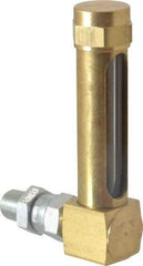 LDI Industries - 1-7/8 Inch Long Sight, 1/8 Inch Thread Size, Buna-N Seal Union Coupling, Vented Oil-Level Indicators and Gauge - 2-7/8 Inch Length to Center of Base - Top Tool & Supply