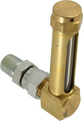 LDI Industries - 1-7/8 Inch Long Sight, 1/4 Inch Thread Size, Buna-N Seal Union Coupling, Vented Oil-Level Indicators and Gauge - 2-7/8 Inch Length to Center of Base - Top Tool & Supply