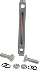 LDI Industries - 1/2-20 Thread, 4-1/2 Inch Sight Length, Closed Circuit Liquid Level Sight Gauge - 6 Inch Length to Center of Base, 7-5/8 Inch Overall Length, Buna-N Seal - Top Tool & Supply