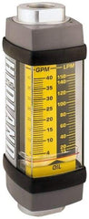 Hedland - 1-1/4" SAE Port Oil & Petroleum-Based Liquid Flowmeter - 3000 Max psi, 5 to 50 GPM, Anodized Aluminum - Top Tool & Supply