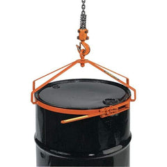 Wesco Industrial Products - 700 Lb Load Capacity, 55 Gal Drum Lifter - 23-1/2" Wide x 12-1/2" High, Steel Wheels - Top Tool & Supply