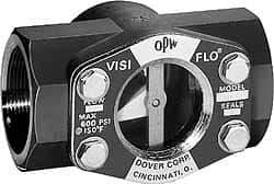 OPW Engineered Systems - 2 Inch, Bronze, Visi-Flo Sight Flow Indicator - 200 Max psi, 5-1/2 Inch Overall Length - Top Tool & Supply