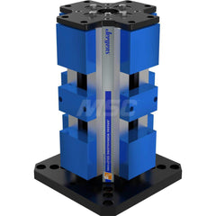 Self-Centering Vise: 4″ Jaw Width Manual, 11.81″ OAL, 10″ OAW, 17.56″ OAH, 7,200 lbf Max Clamping Force