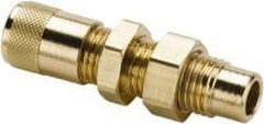 Parker - 500 Max psi, 1/4 Tube OD, Bulkhead Solder Union Access Valve - Brass - Top Tool & Supply