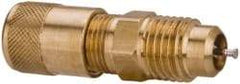 Parker - 1/8-27 Male Pipe, 500 Max psi, 1/8 Tube OD, Male Connector Access Valve - Brass - Top Tool & Supply