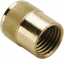 Parker - 3/8" Tube OD Access Valve Quick Seal Cap with Gasket - For Parker Brass Access Valves - Top Tool & Supply