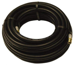 Alliance Hose & Rubber - 1-1/2" ID x 2-1/32" OD 50' Long Multipurpose Air Hose - MNPT x FNPT(Swivel) Ends, 150 Working psi, -40 to 190°F, 1-1/2" Fitting, Black - Top Tool & Supply