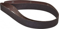 Norton - 1-1/2" Wide x 60" OAL, 40 Grit, Aluminum Oxide Abrasive Belt - Aluminum Oxide, Coarse, Coated, X Weighted Cloth Backing, Series R228 - Top Tool & Supply